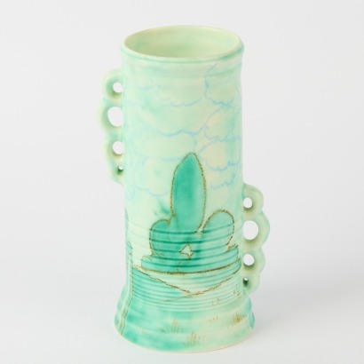 An Art Deco Beswick Ware England Double-Handled Vase