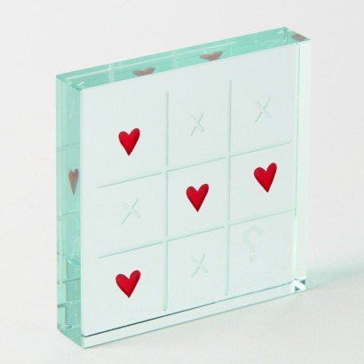 A Spaceform XOX Glass Cube