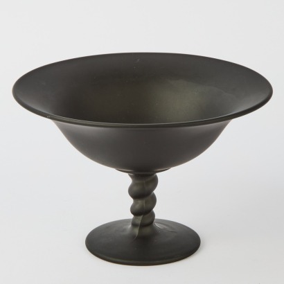 A Black Satin Bon Bon Dish