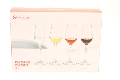 *(1) Spiegelau Digestif Glasses 4 pack (GB), 4 Glasses sold as One Lot. RRP: $120