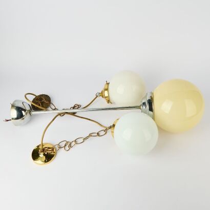 A Trio of Art Deco Pendant Lights