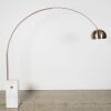 An Arco Style Floor Lamp With Marble Base