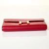Herm&egrave;s, Rouge Grenat Epsom Constance Long Wallet - 3