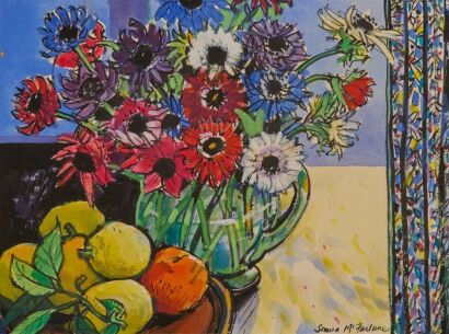 SHONA MCFARLANE Still life with flowers