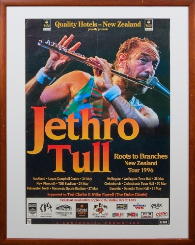 A Jethro Tull NZ Tour Poster For Cancelled Roots To Branches Tour