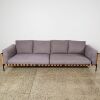 A Zanotta Four Seat Parco Sofa in Leather & Fabric