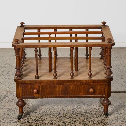 A Victorian Burled Walnut Wine Rack