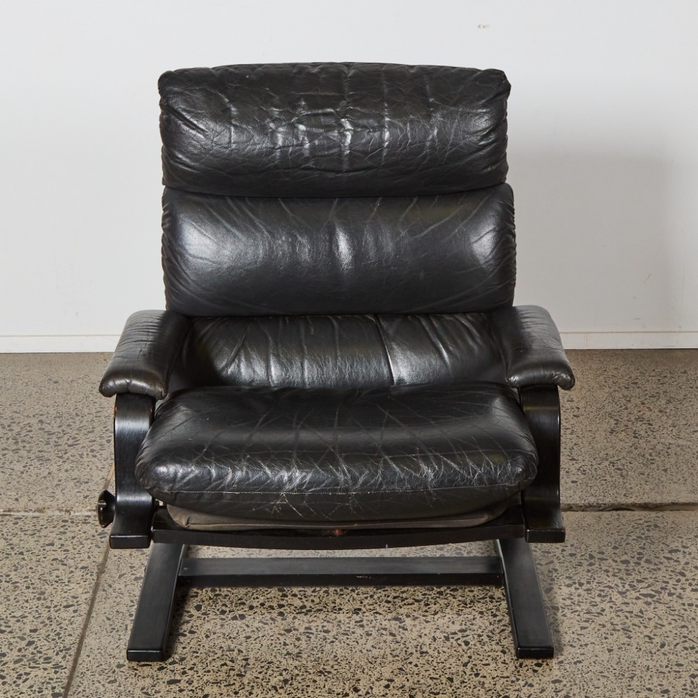 Gerald Module Range A Leather Recliner Chair by Gerald Easden for Module International