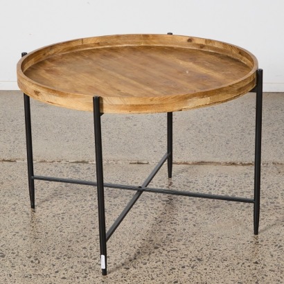 A Rustic Circular Coffee Table