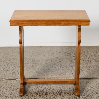An Art Deco Oak Side Table