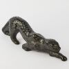 A Lalique Zeila Black Crystal Panther Large Sculpture - 2