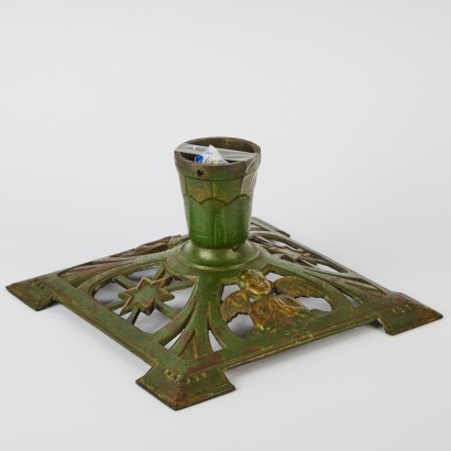 A Rare Finely Cast Iron Christmas Tree Base c.1890s