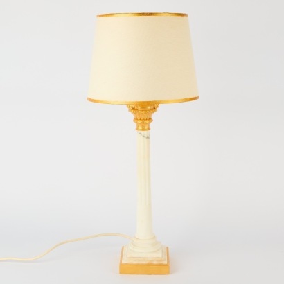 An Italian Marble Table Lamp