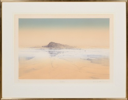 A Michael Richecoeur "Deck II" Etching Print