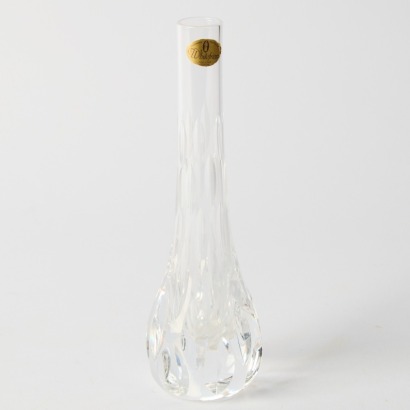 A Whitefriars Crystal Bud Vase