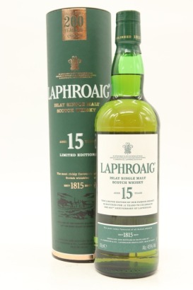 (1) Laphroaig 15 Year Old 200th Anniversary Single Malt Scotch Whisky, 43% ABV (GB)