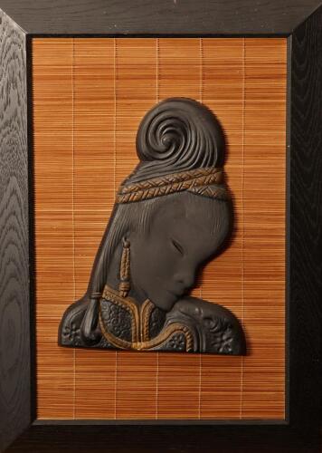 A Midcentury Figural Relief Wall Hanging