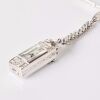 Platinum, Art Deco Revival, 26mm Jaeger-LeCoultre Diamond Hand-wound Fob Brooch Watch - 3