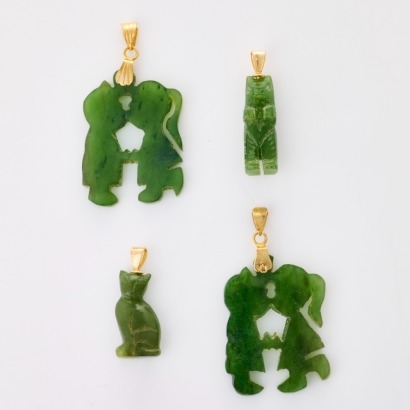 A Collection of 4 x Pounamu Pendants
