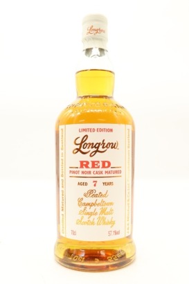 (1) Longrow 'Red' Limited Edition Burgundy Pinot Noir Casks Peated 7 Year Old 2024 Edition Single Malt Scotch Whisky, 57.1% ABV