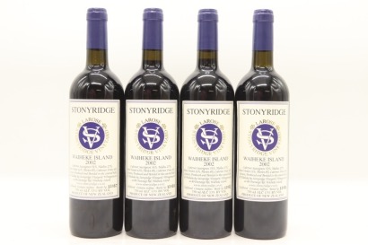 (4) 2002 Stonyridge Vineyard Larose, Waiheke Island