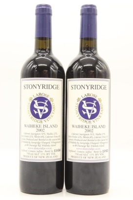 (2) 2002 Stonyridge Vineyard Larose, Waiheke Island