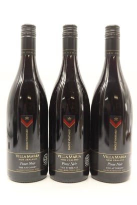(3) 2017 Villa Maria Single Vineyard The Attorney Pinot Noir, Marlborough