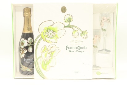 (1) 2006 Perrier-Jouet Belle Epoque - Fleur de Champagne Millesime Brut Gift Pack with 2 Flutes, Champagne (GB) [JR17]