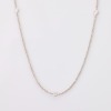 18ct White Gold, .19ct Diamond Set, 43cm Station Necklace - Near new