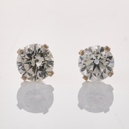 14ct White Gold, 1.28ct Diamond Stud Earrings