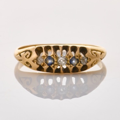 18ct Yellow Gold, Antique, Victorian Ring