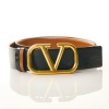 Valentino Garavani, Tan / Black Reversible Belt, Size 85 / 34