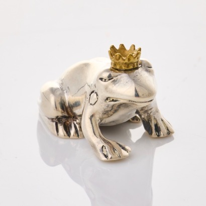 Sterling Silver, Frog Prince Figurine