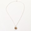 Tiffany & Co, Sterling Silver / 18ct Rose Gold Round Padlock Pendant on 45cm Paper-clip Link Chain - 2