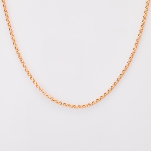 10ct Rose Gold, 50cm Belcher Link Chain