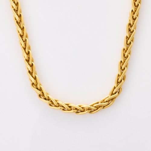 18ct Yellow Gold, 40cm Foxtail Link Chain
