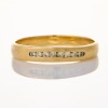 9ct Yellow Gold, 0.08ct Diamond Channel Set Band