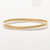9ct Yellow Gold, 5.4mm Wide Plain Bangle
