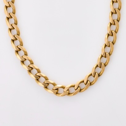 9ct Yellow Gold, 62cm Curb-Link Chain