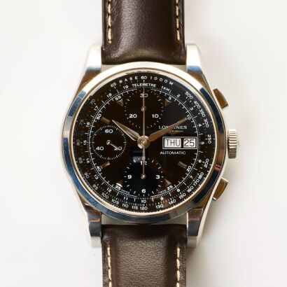 Stainless Steel, 40mm Longines Heritage 1954 Chronograph Wristwatch