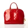 Louis Vuitton, Red Vernis Alma Bag