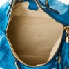 Gucci, Blue Calf Skin Leather Boston Bag - 4