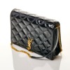 Saint Laurent, Black Patent Leather Becky Shoulder Bag - 2