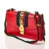 Gucci, Red Leather Sylvie Bag - 2