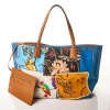 Loewe, Paula's Ibiza Denim Patchwork T Shopper Tote Bag