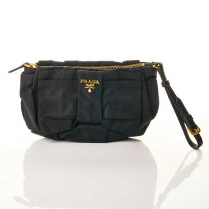 Prada, Tessuto Nylon Bow Wristlet