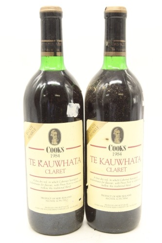 (2) 1984 Cook's Te Kauwhata Claret, New Zealand