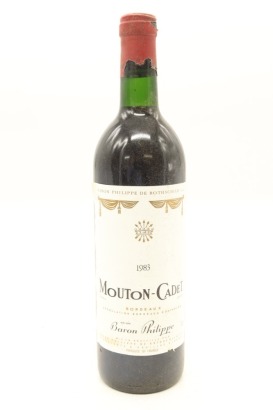 (1) 1983 Baron Philippe de Rothschild Mouton Cadet, Bordeaux (CC)