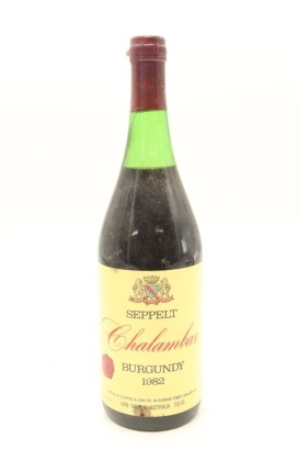 (1) 1982 Seppelt Chalambar Burgundy, Australia