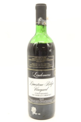 (1) 1985 Lindeman's Limestone Ridge Shiraz - Cabernet, Coonawarra (LMS)
